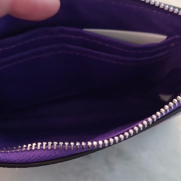 NWT Coach Purple Floral Wristlet - Picture 4 of 6